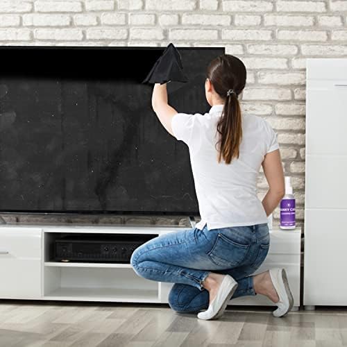 Swanky Cleaner Kit: Elektronski sprej za čišćenje 2 oz + 2 krpa za čišćenje mikrovlakana za TV sredstvo