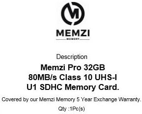 MEMZI PRO 32GB Klasa 10 80MB/s SDHC memorijska kartica za Canon PowerShot Elph 190 is, 180 is, 170 is, 160,