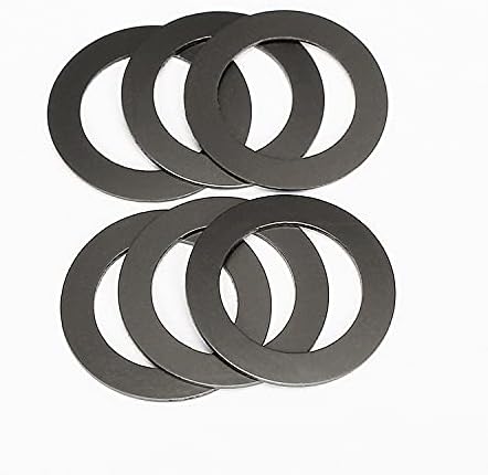 60pcs 11mm od 6 mm Inner Dia brtva brtve crni grafitni najlonski plastični perilica prsten krug ultra tanki ravni jastuk 0,15 mm-1mm debljine -