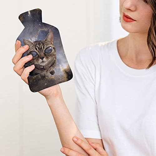 Alien Cat flaša za toplu vodu 1000ml slatka meka torba za ubrizgavanje vode grijač za ruke za topla stopala