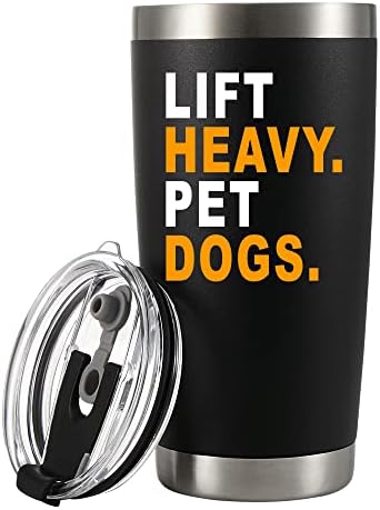 Lift Heavy pet Dogs dizači tegova ljubitelj pasa vakuumski izolovana čaša 20 Oz bodibilderi fitnes
