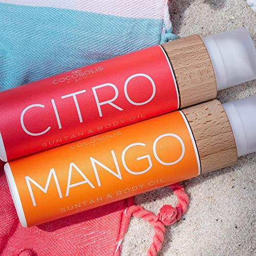 Cocosolis Mango Tanning Accelerator-organsko ulje za tamnjenje sa vitaminom E & amp; Mango miris za brzo intenzivno preplanulost-pojačivač tamnjenja za bogatu čokoladnu preplanulost