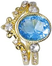 2023 Novi prsten Zircon nakit kamena nakit zauzela je svijetla moda za žene plavi prsten zvoni alt stvari