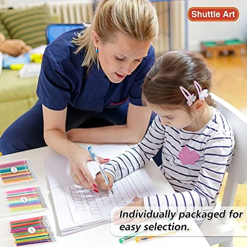 Shuttle Art Gel olovke, 120 jedinstvenih boja Gel olovke + 140 gel olovke, 7 tipova boja za djecu za bojanje djece crtanje časopisa za obrtni časopis za djecu za djecu crtanje časopisa za obrtni obrt