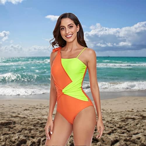 Jedno komad kupaći kostim Women plus veličine Tummy Control čipke Up up kupaći kostim boja