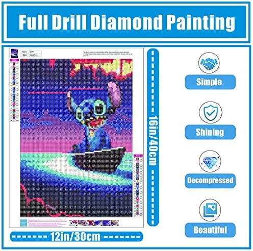Stitch Diamond painting Kits-Diamond art Kits Stitch, 5D Stitch Diamond painting Kits za odrasle djecu početnike