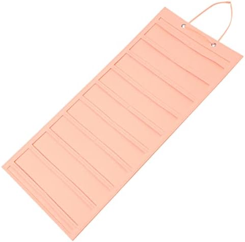 Alipis 5pcs Viseće vrećice za pohranu zida za kosu zid viseći nosač ružičasti osjećaj