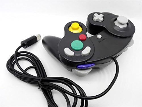 Bowink NGC Classic Wired Shock Joypad Game Stick Pad kontroler za Wii Gamecube NGC GC Black