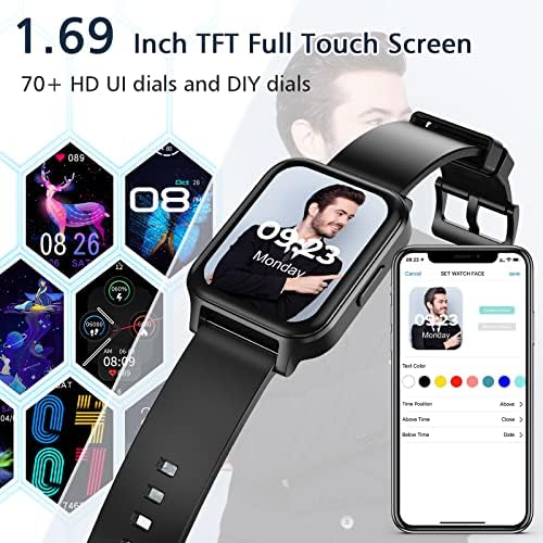 Smart Watch za Android telefone 1,69 Smart smart pametnih satova za žene Muškarci Nemheng SmartWatch Fitness