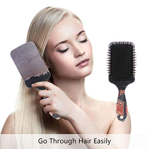 Vipsk Zračni četkica za kosu, plastična šarena turistička noć, prikladna dobra masaža i antitatska detaljiva četka za kosu za suhu i mokra kosu, gustu, kovrčavu ili ravno