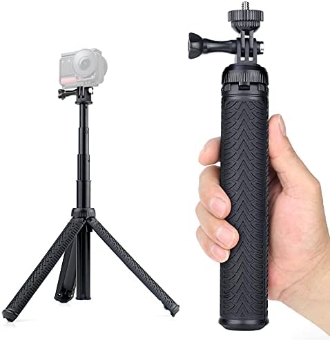 Yallsame Aluminium Selfie Stick Stup za GoPro Hero 11 10 9 8 7 6 5 4 3 Maks. Fusion sesija DJI osmo akcijska kamera koja se koristi kao proširivi teleskopski monopod za ručni štand sa stativom
