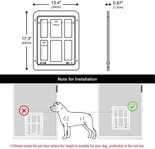 Vrata s ekranom za kućne ljubimce 11 x13 vrata za mačke sa magnetnim preklopom vrata za zaključavanje