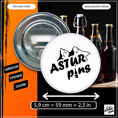 Astur Pins - Otvarač za boce zastava Abire - Hokkaidō Japan - Četveća za pivo, originalni pokloni, originalni pokloni za muškarce, poklone za prijatelje, mogu se otvarač, kuhinjski uređaji