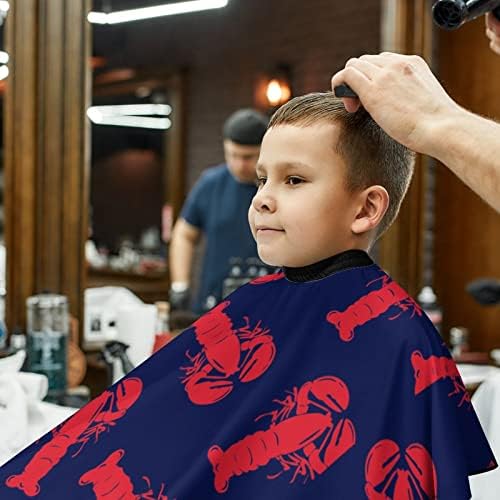 Crveni jastog Barber Cape Professional Frizura Pregača Slatka rezanje kose Cape za dječake Djevojke