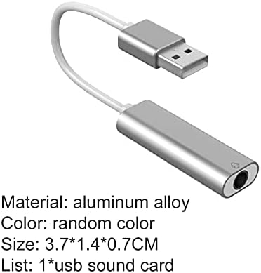 USB Audio Adapter za PC, 2 u 1 Plug Play računar eksterni 7.1 kanal USB Vanjska zvučna kartica nasumična