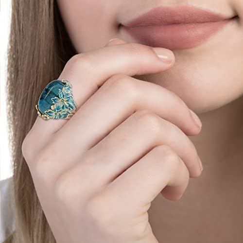 2023 Novi kap prsten u obliku modnog ljubavnika šuplje dijamantski vodeni prstenovi za muškarce nakit prstenovi