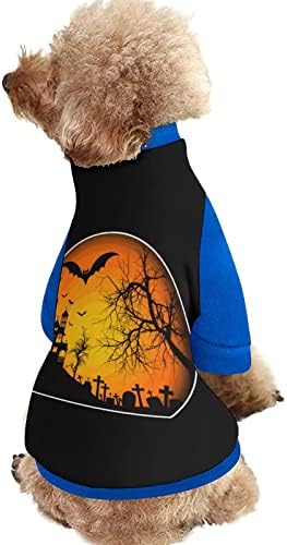 FunnyStar Creepy Halloween Print PET dukserice sa pulovernim puloverom za pse za pse mačka sa