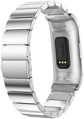 JJWasr Do NOW zamjenska narukvica od nehrđajućeg čelika Smart Watchband kaiš za FITBIT CHARED 3 Brzo oslobađanje pribora za podršku Smart Watch