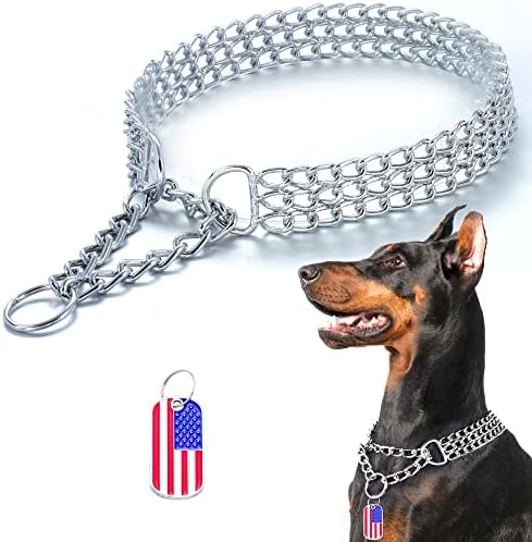Jantopet ovratnik za pse od nehrđajućeg čelika Podesivi hodni ovratnik metalni kubanski link