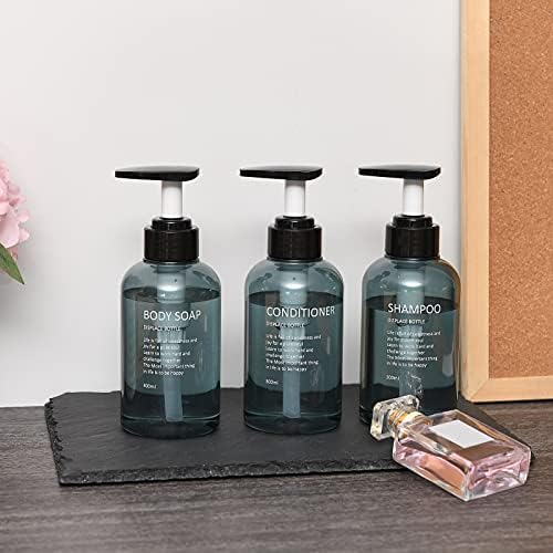 Phampoo za tuširanje rafinirane boce-10oz / 300ml Prazan šampon za višekratnu upotrebu i regenerator