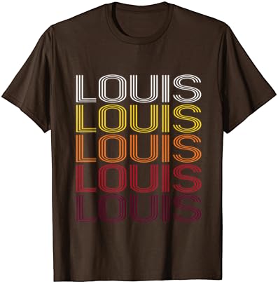 Louis Retro Wordmark uzorak - majica Vintage Style