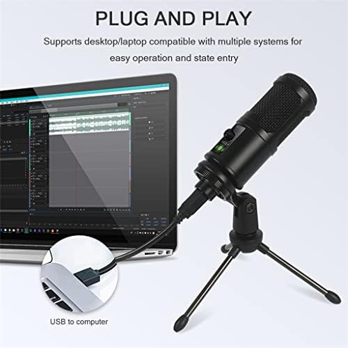 WIONC RGB kondenzatorski mikrofon za snimanje je pogodan za Laptop profesionalnu USB Mikrofonsku igru Prenos Uživo PK BM800