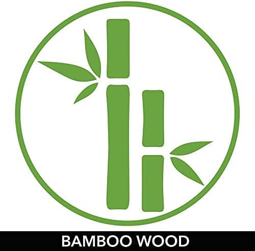 Mdesign Slim bambusovo drvo kompaktna kanta za skladištenje hrane - 3 podeljena dela-držač za začinjavanje paketa, kesica, supa, začina , grickalica-prirodno