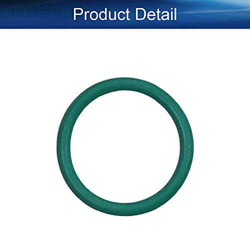 Bettomshin 1pcs Fluorni gumeni O-prstenovi, 0,08 X0,79 X0,63 Green Metric FKM brtvilo za brtvljenje za zamjenske strojeve Vodovodne i pneumatske popravke Sealing Pribor