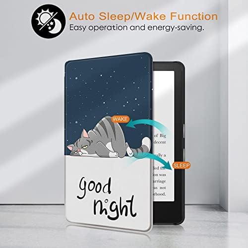 Kindle Paperwhite Case - potpuno nova pametna navlaka od PU kože sa funkcijom Auto Sleep Wake za Kindle KPW1-2-3/KPW 4 / kindle-499/558/658 / KPW 5, sretan, za DP75SDI