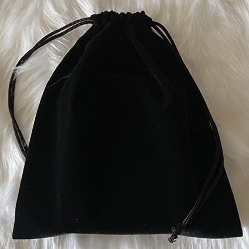Aestivate 8 pakovanje velika vrećica za baršunaste torbice, baršun torba 8 × 10 inča Kozmetika kozmetika vrećica za prašinu 8 komada