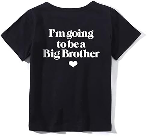 Big Brother T majice vrši dječji dječji dječji dječaka, ja ću biti veliki brat najavio tees odjeću Novelty