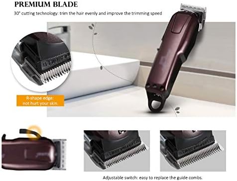Llamn Carbon Steel Head električni brijač profesionalni trimer za šišanje kose moćan alat za šišanje kose