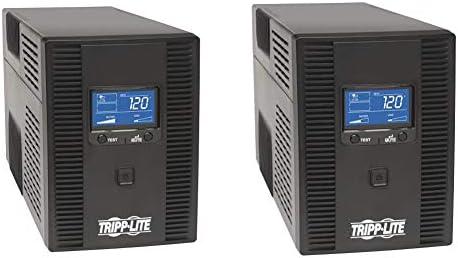 Tripp Lite SMART1300LCDT 1300va ups Rezervna baterija, crna & OMNI1500LCDT 1500va ups Rezervna baterija AVR LCD ekran 10 utičnica 120V 810W Tel & amp; koaksijalna zaštita USB, Crna