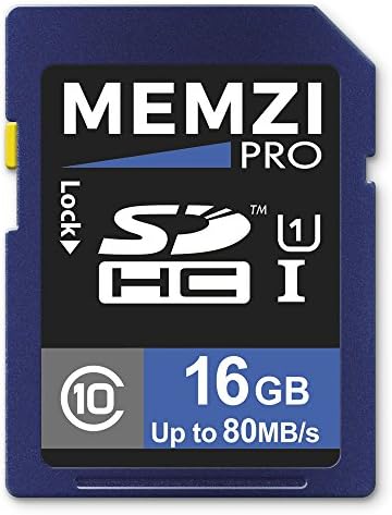 MEMZI PRO 16GB Klasa 10 80MB / s SDHC memorijska kartica za Canon IXUS 210, 190, 185, 182,