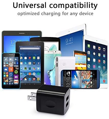 Zidni punjač, ​​punjač, ​​blok za punjenje Brzi naboj 3pack Dual port 2.1A Power Brick Telefon za punjač Plug Box glava za iPhone 14 Pro / 13 / 12/7 / XS Maks / XR / 8/7 / 6 Plus, Samsung Galaxy S22 S21 S10 S9 S8 PLUS