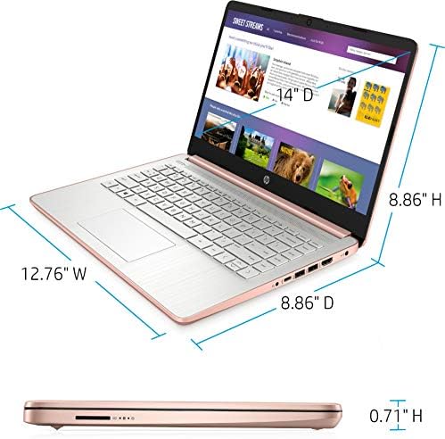 HP 2022 najnoviji Premium 14-inčni HD Laptop / Intel Celeron N4020 do 2.8 GHz 8GB RAM 128GB / Web kamera Bluetooth