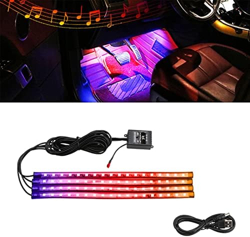 MIYTSYA Car LED svjetla auto dodatna oprema pokloni za žene muškarce app-kontrola unutar automobila Lihgt sa USB