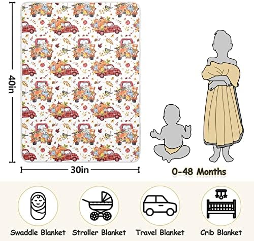 Cataku Fall bundeve kamion za bebe za dječake Djevojke Pamučni deblji debeki krevet meko toplo prijem za bebe za dječje kolica 30 x 40