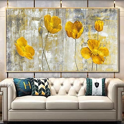 Ručno oslikane cvjetne tulipanske uljane slike - Veličanstveni teksturni Transparent moderna velika veličina