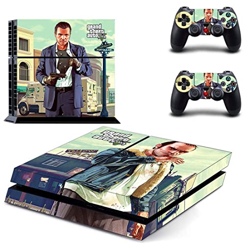 Za PS4 Pro - Igra Grand GTA Theft i auto PS4 ili PS5 naljepnica za kožu za PlayStation 4 ili 5 konzola i kontrolera naljepnica Vinil Duc-5538