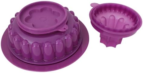 NewTupperware small Jel Ring Jello deserti Mould 500ml / 2 šolje u ljubičastoj boji