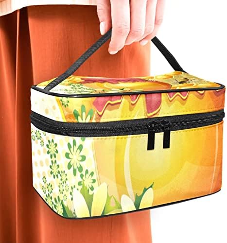 Toaletna torba, kozmetička torba za putovanja za žene muškarci, crtani med pčelinji cvijet