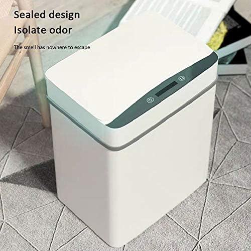 Uxzdx 12l pametno smeće može automatski indukcijski senzor kretanja dustbin kućna kuhinja kupatilo otpad za smeće bin bijelo