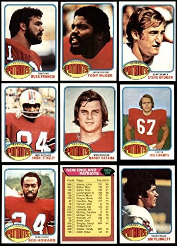 1976 TOPPS New England Patriots Team je postavio nove England Patriots ex + patriots