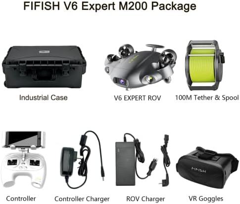 QYSEA Fifish V6 stručnjak M200 Podvodni drone, nadograđen Build Professional ROV, sa 4K UHD kamerom,