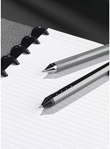 Tul® fino pisanje čvrste metalne bačve hellopoint olovkom sa 2 punitelja, srednje tačke, 1,0 mm, srebrna cijev,