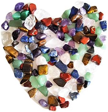 Mješoviti prirodni kristal 7 čakra kamenja, jedna torba, oko 100 komada, utezi oko 160 grama ukupno,