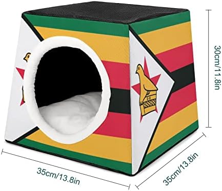 Zimbabve zastava za mačke kreveti za zatvorene mačke slatka kuća za kućne ljubimce sklopivi Hideaway krevet za mačke na otvorenom Psi