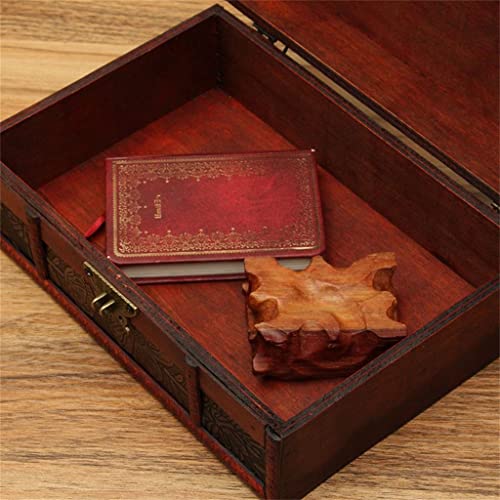 Walnuta Antique Wooden Box Retro izvrsna kutija za odlaganje Kineska desktop Box Box Sundries Sortiranje kreativnog poklona