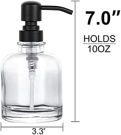 2 kom gusta jar ručna sapuna za ručnu sapunsku kupaonicu sa mat crnom pumpe od nehrđajućeg čelika, 12und